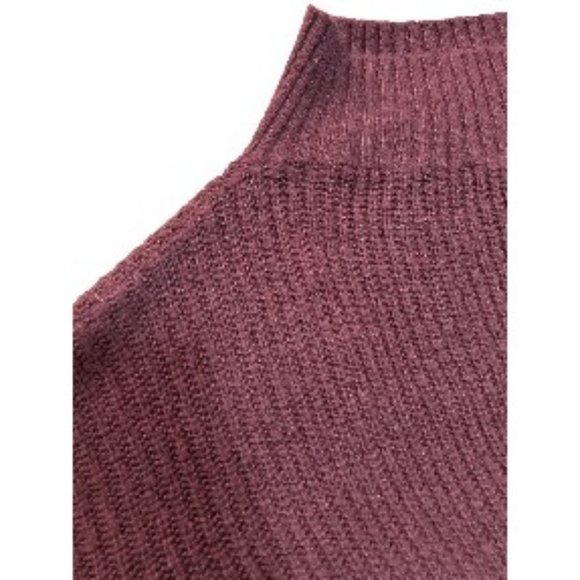 Exlura Maroon boat neck off the shoulder dolman sleeve sweater OS 1408 - Picture 6 of 7